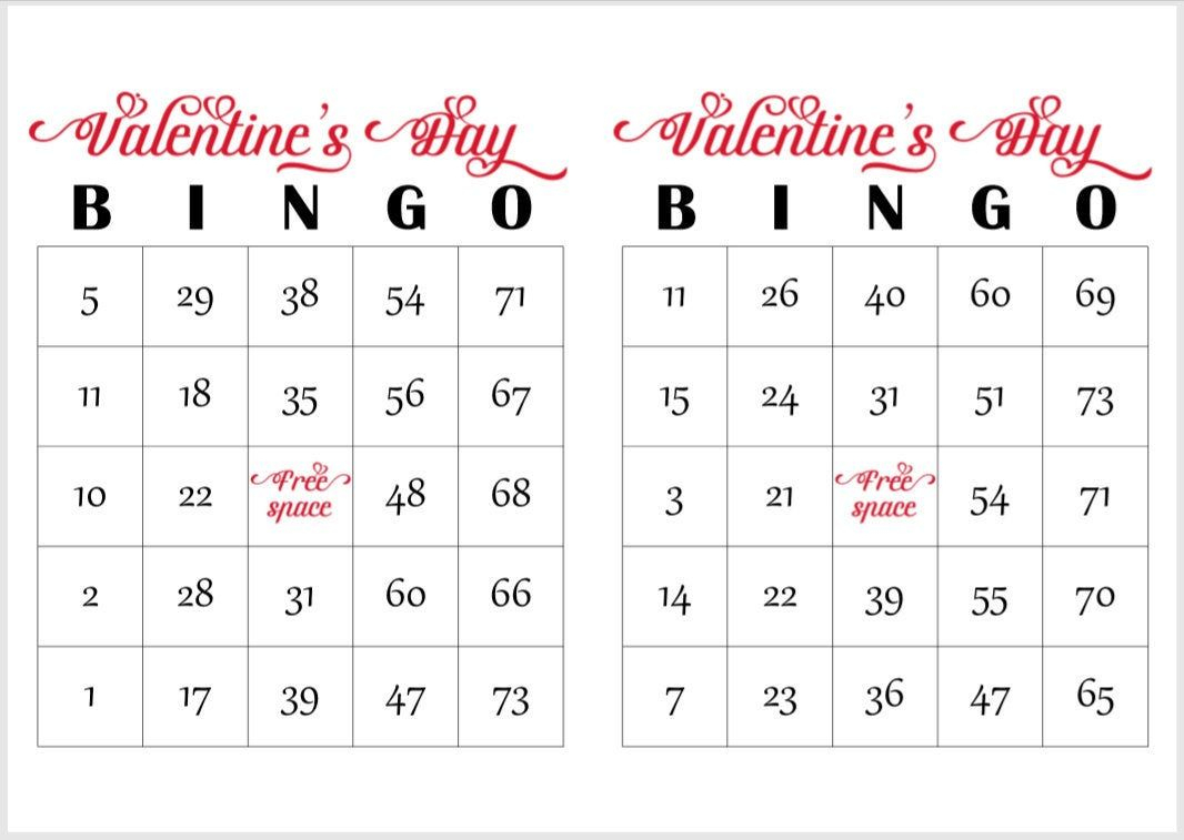 printable blank valentines day bingo cards