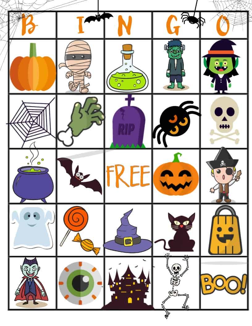 21 Eerily Enjoyable Halloween Bingo Cards | Kittybabylove