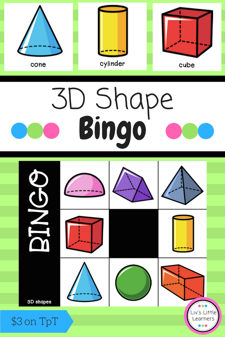 3D Shape Bingo | Primary School Curriculum, Math, Small