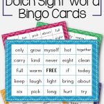 3Rd Grade Dolch Sight Word Bingo Card Printable: Includes 30
