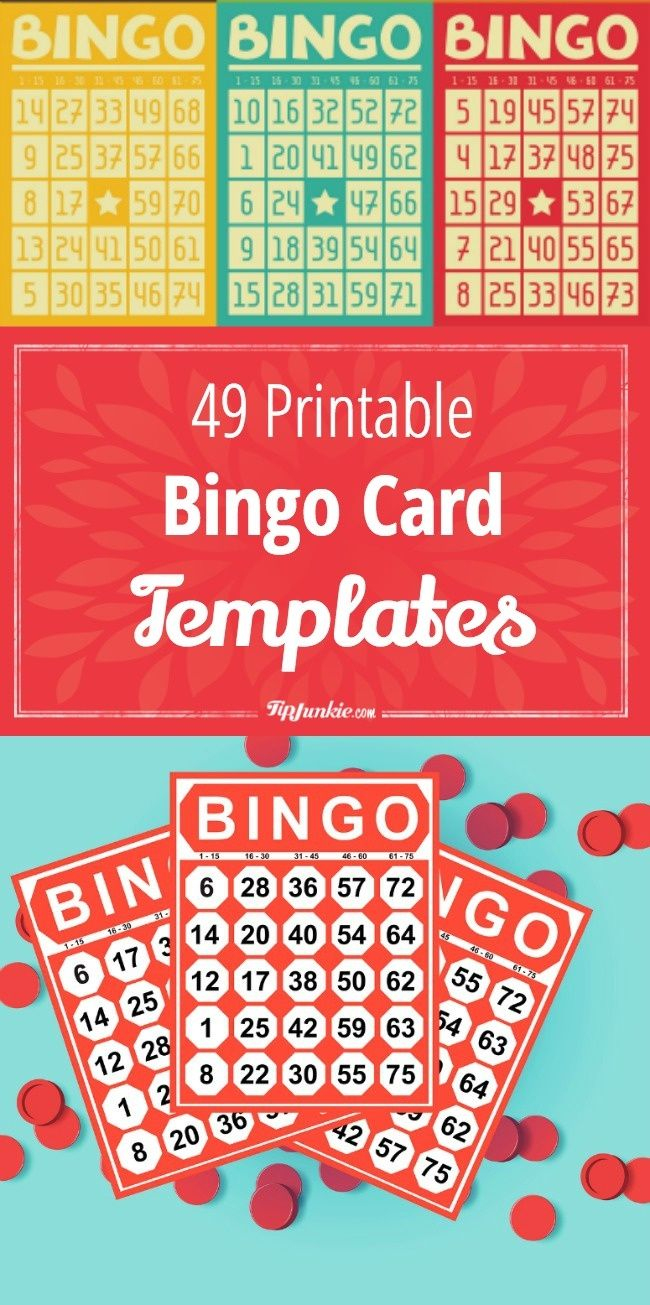 Free Printable Bingo Cards Not From Pinterest