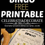Academy Awards Party Bingo Free Printables | Hollywood