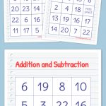 Addition And Subtraction Bingo | Free Printable Bingo Cards