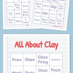 All About Clay Bingo | Free Bingo Cards, Free Printable
