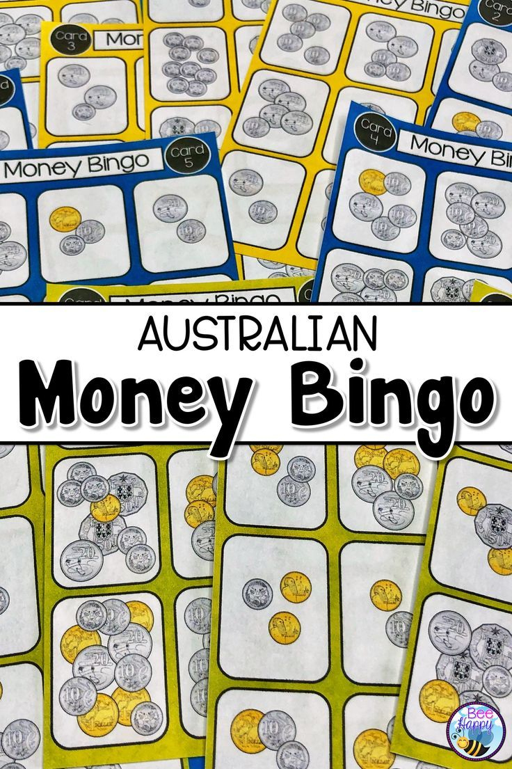 Australian Money Bingo Cards Printable Printable Bingo Cards