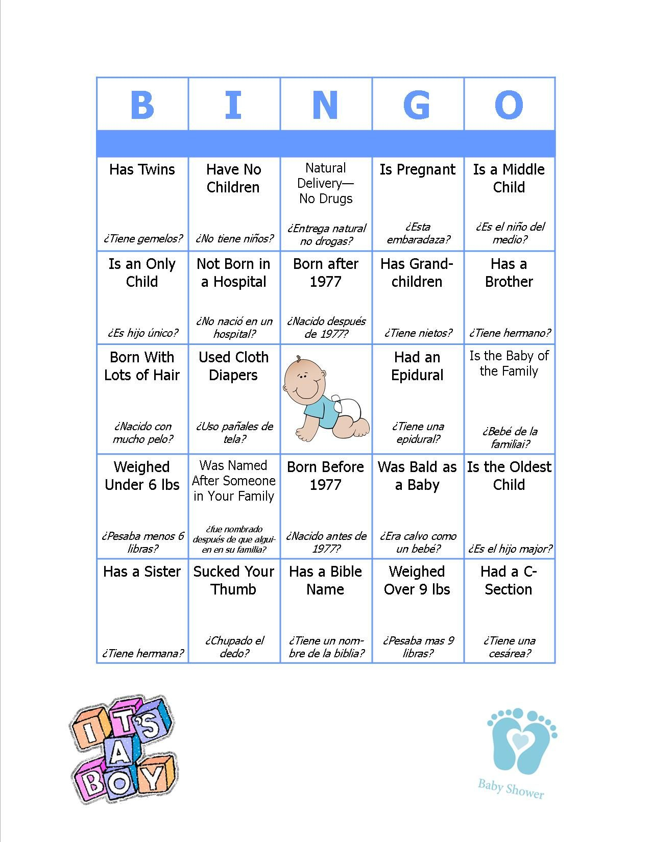 Baby Bingo Bi-Lingual -- Spanish/english | Baby Bingo, Child