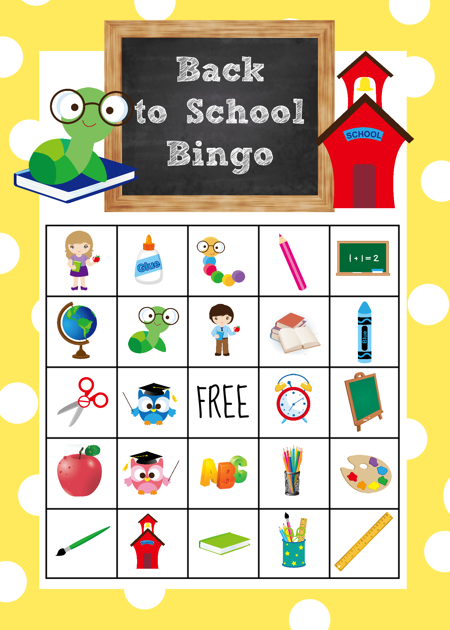Back To School Bingo Game To Print &amp;amp; Play - Crazy Little