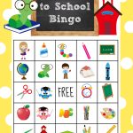 Back To School Bingo Game To Print & Play   Crazy Little