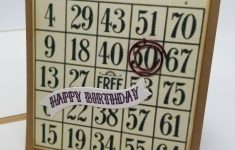 Bingo Happy Birthday Card Using Vintage Bingo Card Off