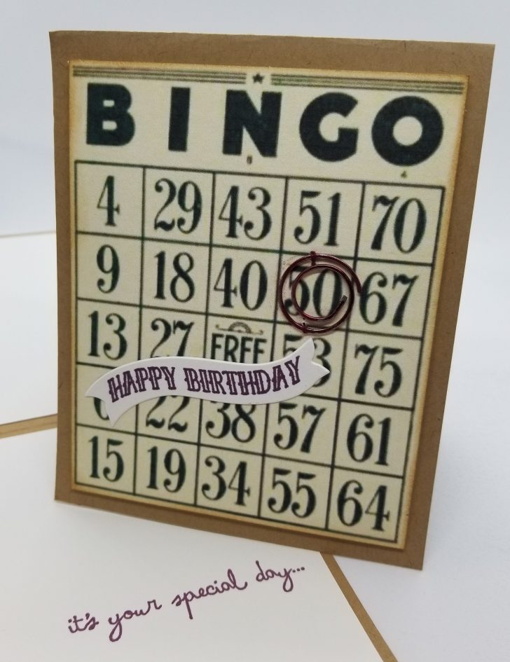 Printable Birthday Cards For Someone That Loves Bingo