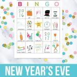 Bingo New Year Printables | New Year's Eve Crafts, Kids New