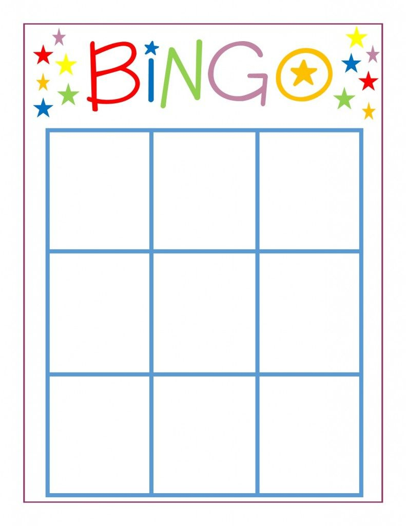 Bingo Card Free Printable Blank