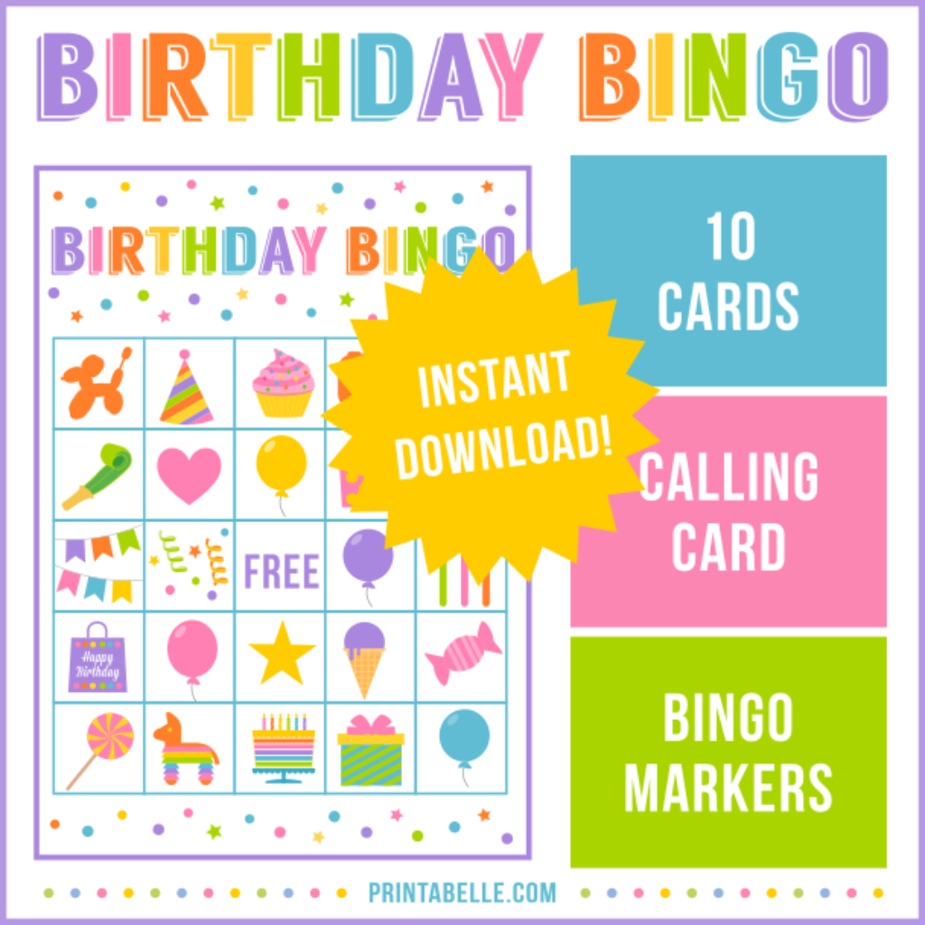Birthday Bingo Game | Bingo, Printable Games For Kids