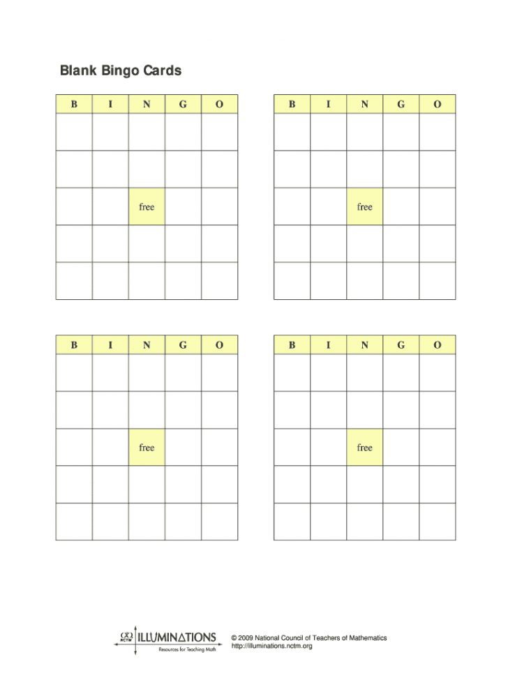 Blank Bingo Cards Fill Out And Sign Printable Pdf Template Signnow