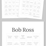 Bob Ross Bingo | Bingo Cards Printable, Bingo Printable