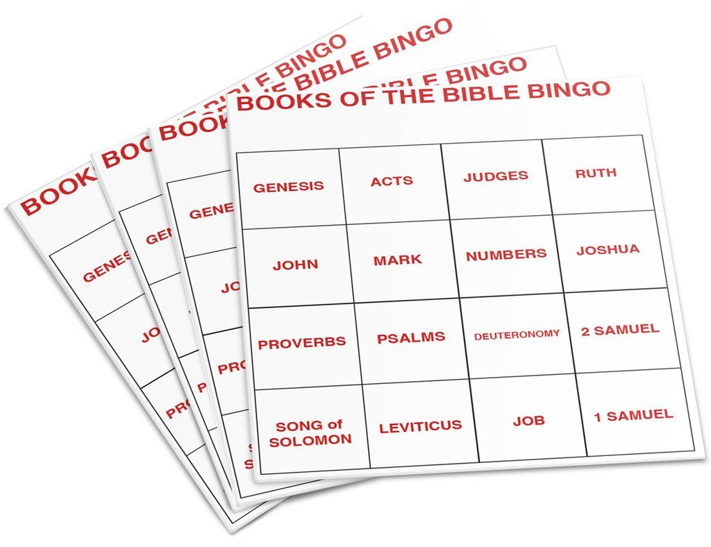 Books Of The Bible Bingo Bible Lessons For Kids Bible Printable