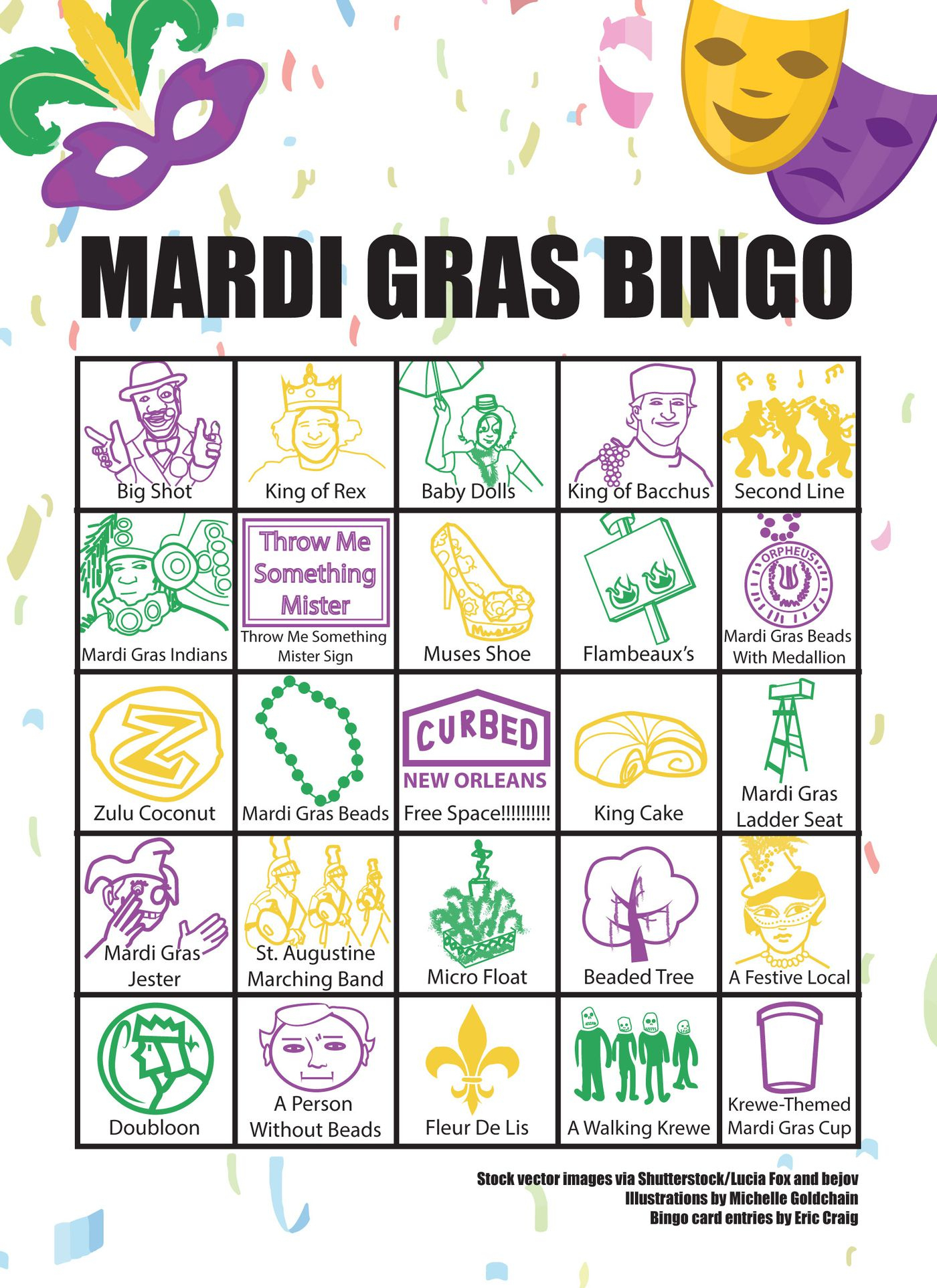 Celebrate Mardi Gras 2019 In New Orleans With This Bingo