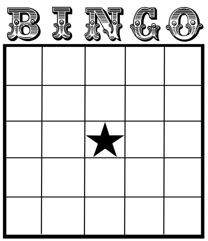 Bingo Printable Card