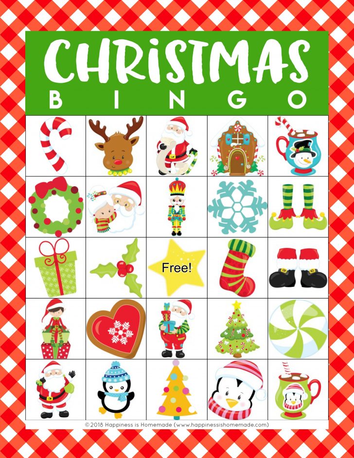 Free Printable Christmas Bingo Cards For Adults