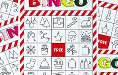Christmas Bingo Printable For Large Groups & Small • A