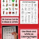 Christmas Bingo With 36 Unique Cards In Color And Black And