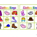 Clothes Bingo   English Esl Worksheets For Distance Learning
