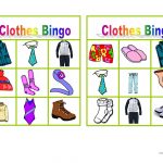 Clothes Bingo   English Esl Worksheets For Distance Learning