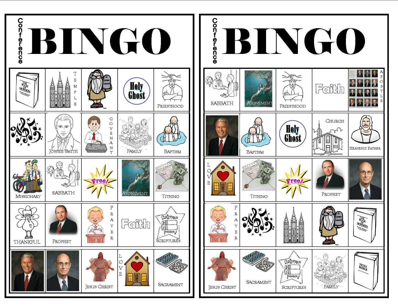 Conference Bingo #3 - More Bingo Cards For General