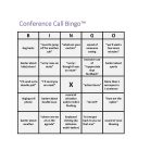 Conference Call Bingo | Straight Outta Boise | Conference