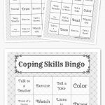 Coping Skills Bingo | Free Printable Bingo Cards, Bingo