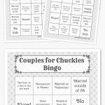 Couples For Chuckles Bingo | Free Printable Bingo Cards
