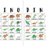 Dinosaur Bingo Cards | Bingo Cards, Dinosaur Birthday Party