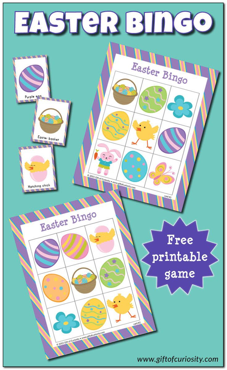 Easter Bingo Game {Free Printable} | Easter Bingo, Easter