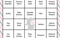 Elephant Baby Shower – Baby Bingo Cards – Printable Download