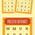 English Alphabet Bingo