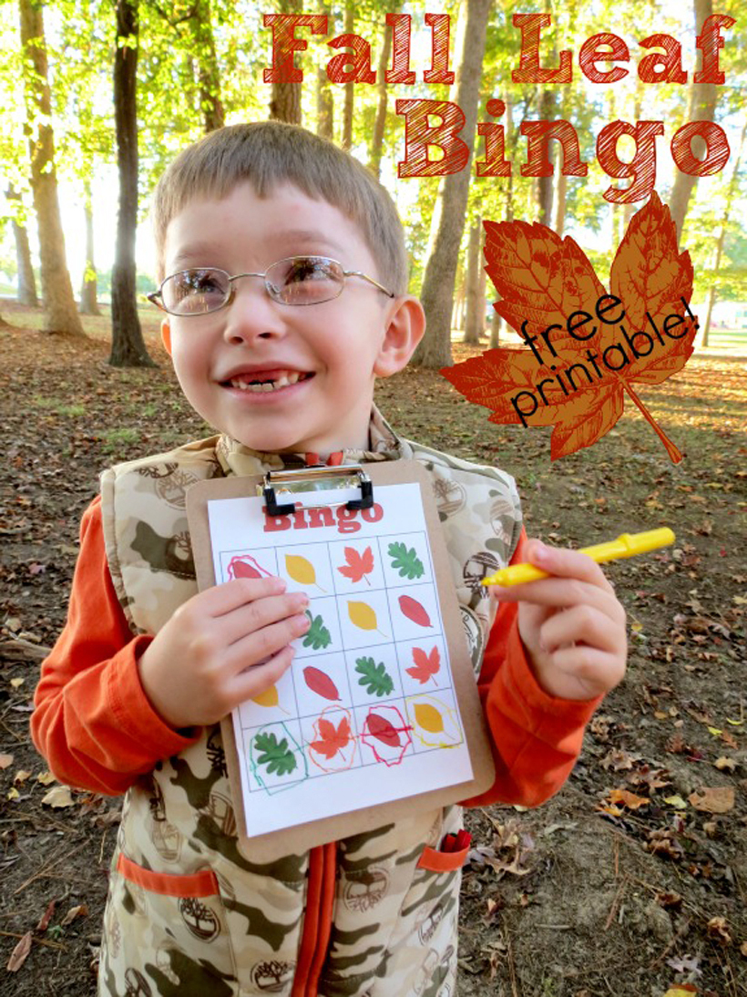 Fall Leaf Bingo: A Free Printable Family Game | Melissa