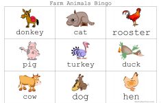Farm Animal Bingo – English Esl Worksheets For Distance