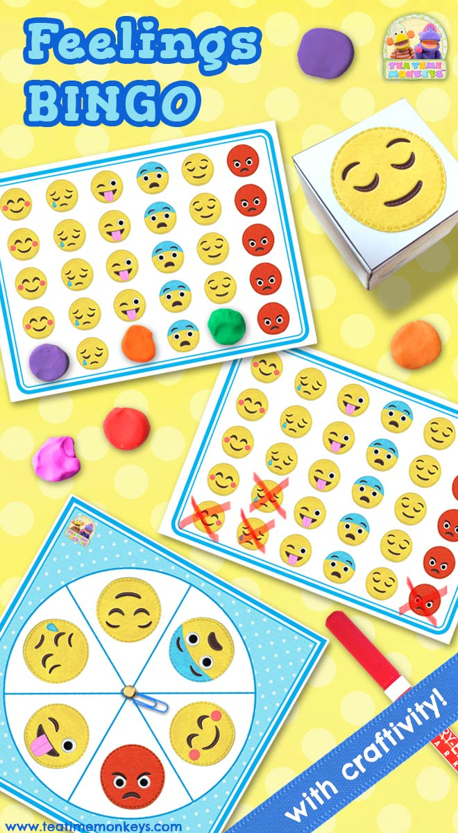 Feelings Bingo - An Editable Dice / Spinner Game With