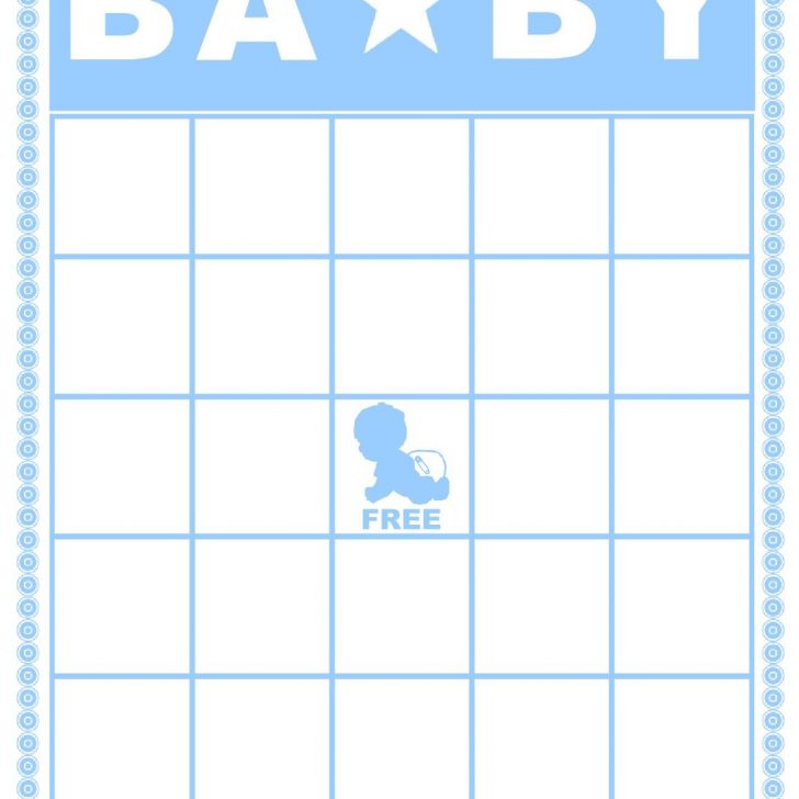 Printable Bingo Cards For Baby Girl Shower Blank Free