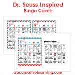 Free Dr. Seuss Inspired Bingo Cards