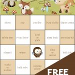Free! Friends Of The Forest Baby Shower Bingo. 100 Pre