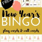 Free New Year's Bingo Printable Game   New Year's Party Game