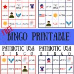 Free Patriotic Usa Bingo Printable   Summer Game | Bingo For