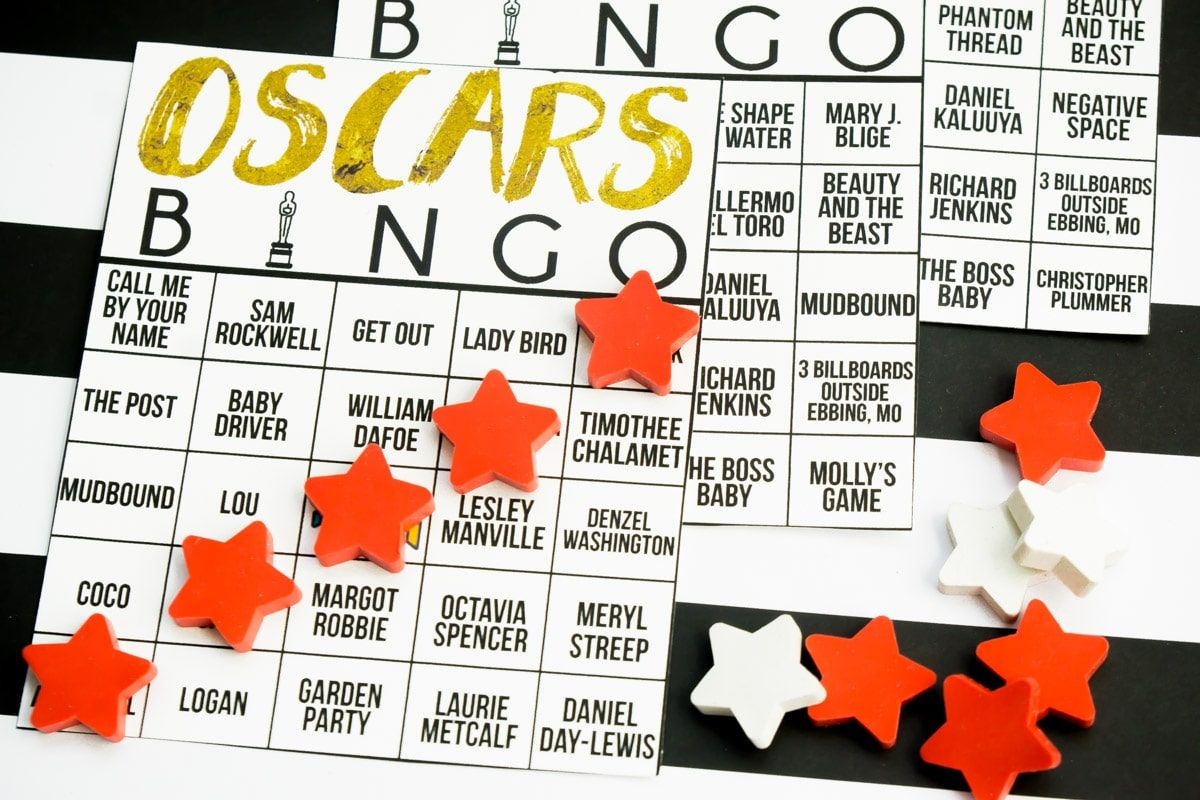 Free Printable 2020 Oscars Bingo Cards - Play Party Plan