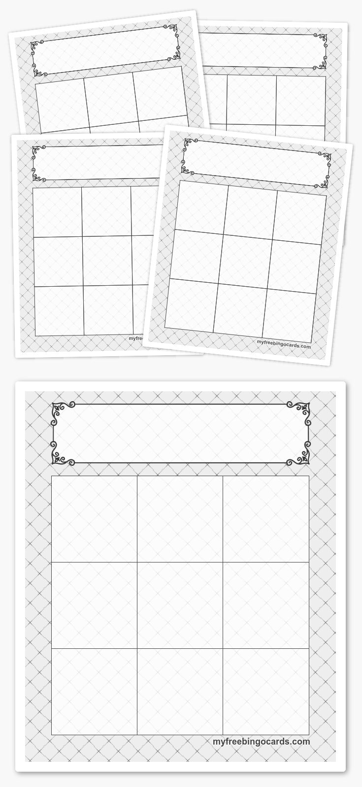 Free Printable 3X3 Bingo Templates | Feladatlapok