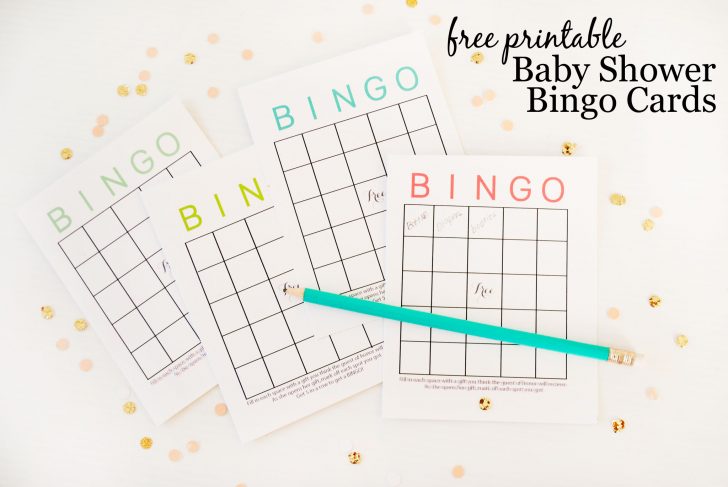 Free Printable Baby Bingo Cards Blank