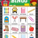 Free Printable Back To School Bingo Game Cards | Bingo For