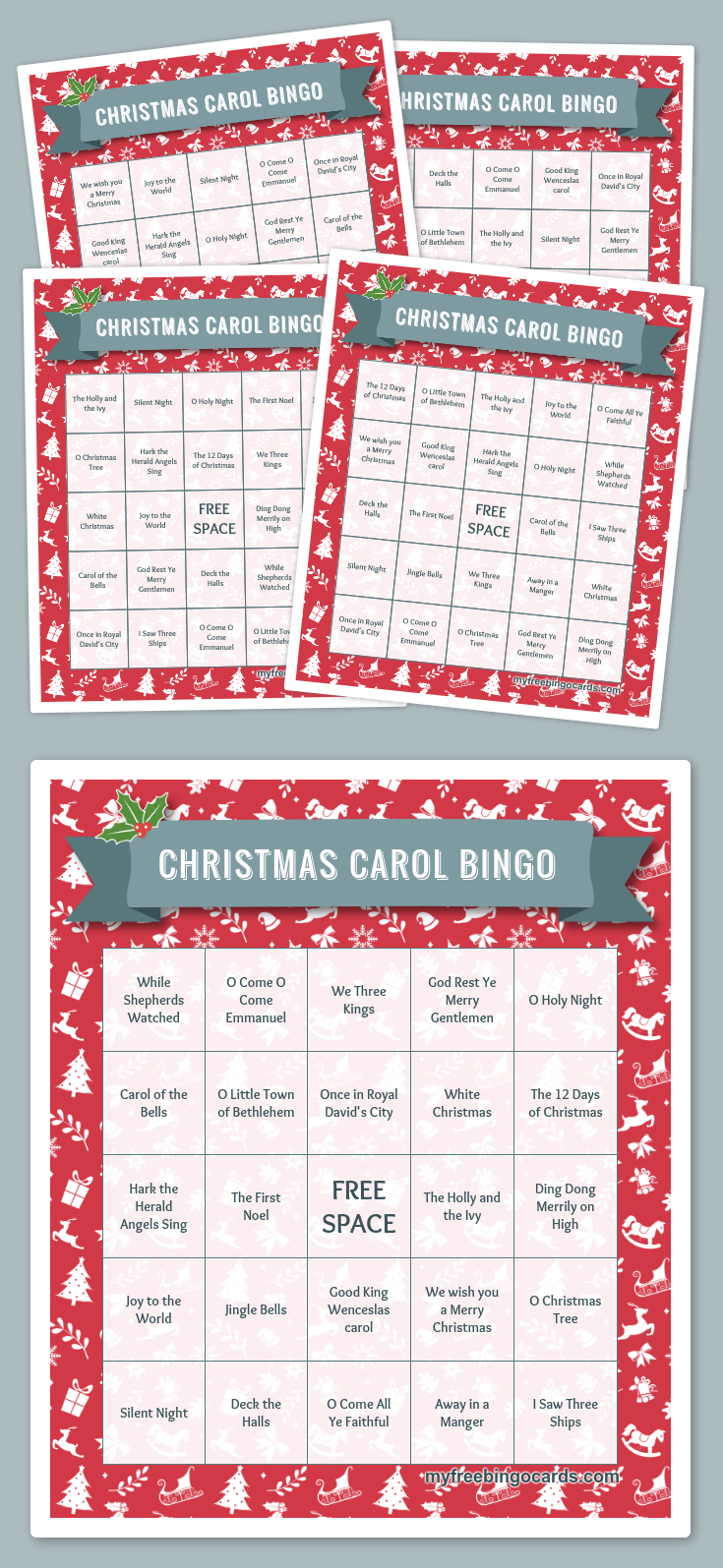 Free Printable Bingo Cards | Christmas Bingo, Free Printable