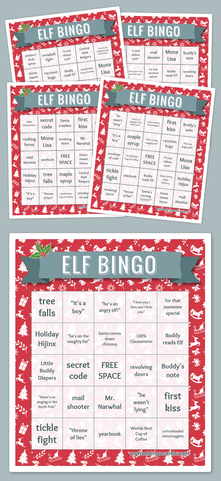 Free Printable Bingo Cards | Christmas Bingo, Free Printable