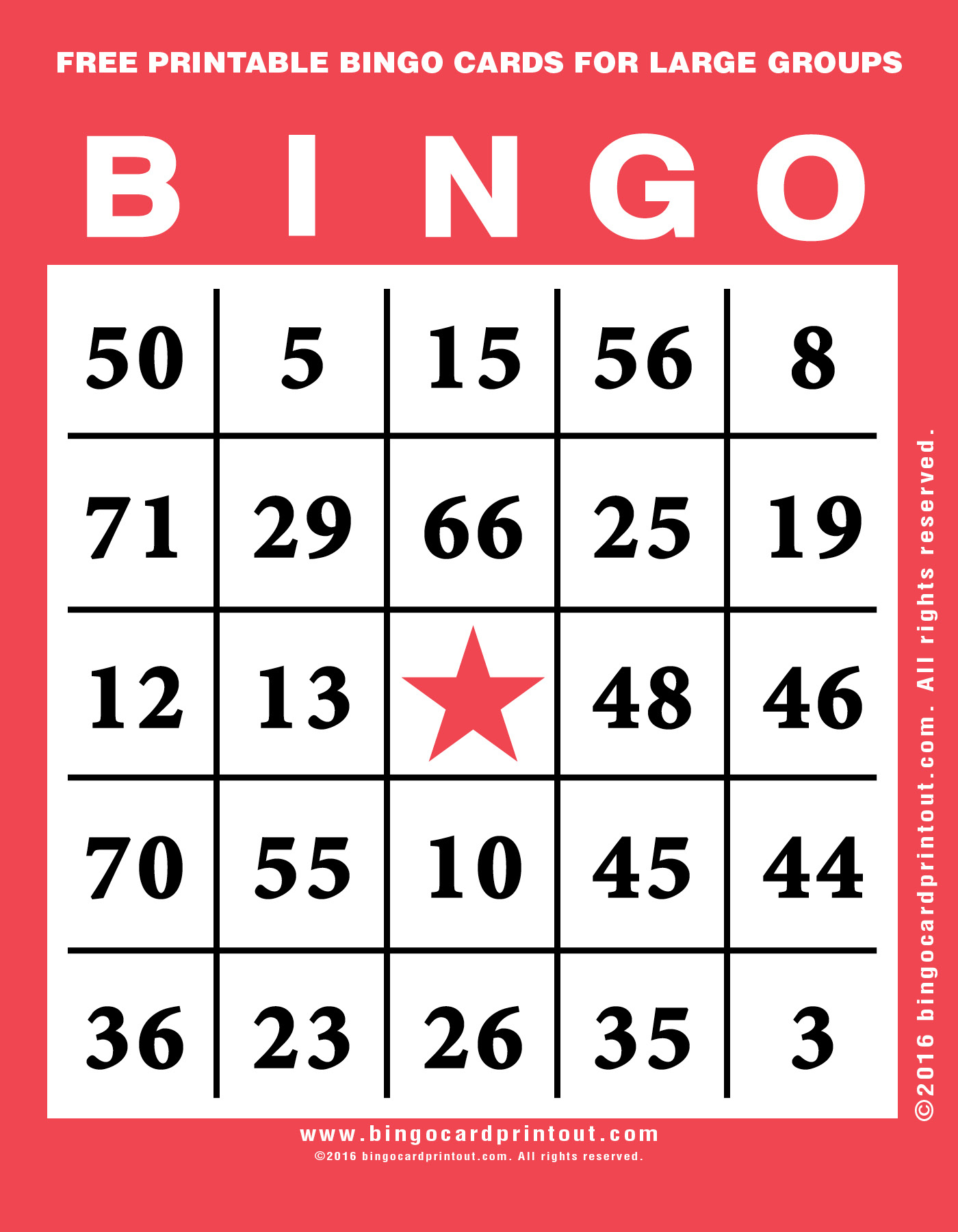 carte bingo